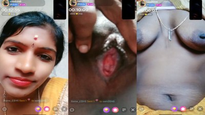 Innocent village housewife saree striping and nude pundai