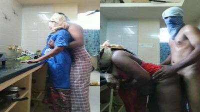 Erode husband and wife nude fucking on kitchen