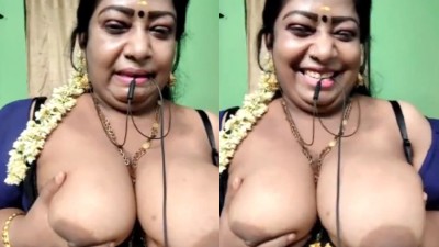 Old bada aunty big boobs pressing with sex talking clip